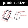 Car Radio Fascia Trim Panel, Double DIN Installation Frame with Black Plastic Surround and Inner Mounting Frame for Center Console Replacement