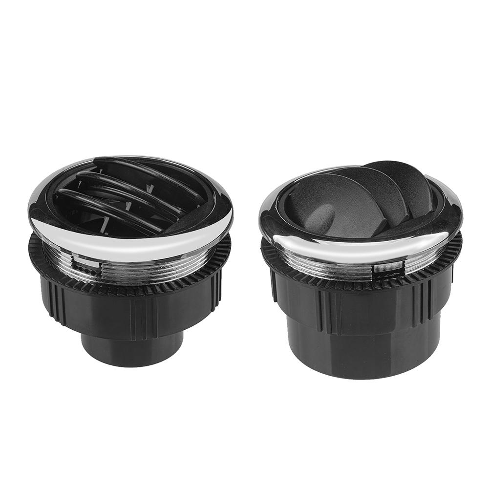 A/C Air Vents Universal 2.95 inch Air Conditioning Outlets with Chrome Outdoor Personal Car Decoration for RV Bus