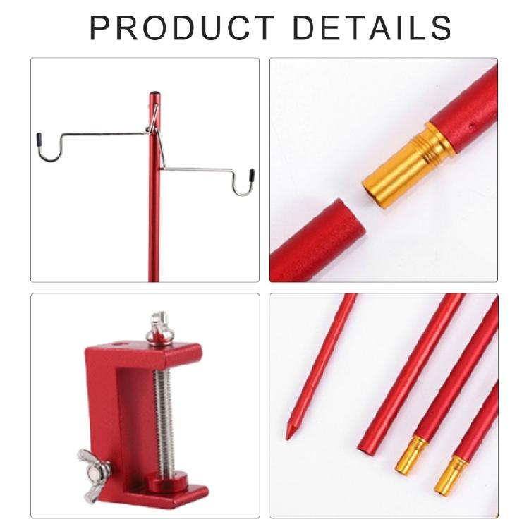 Light Weight Folding Table Light Stand Portable Camping Light Stand Detachable Lamp Holder for Outdoor Camping Lights