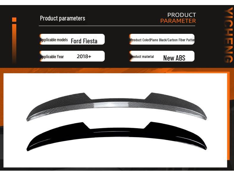 Ford Fiesta MK8 Rear Wing Spoiler for 2018+ Standard Version