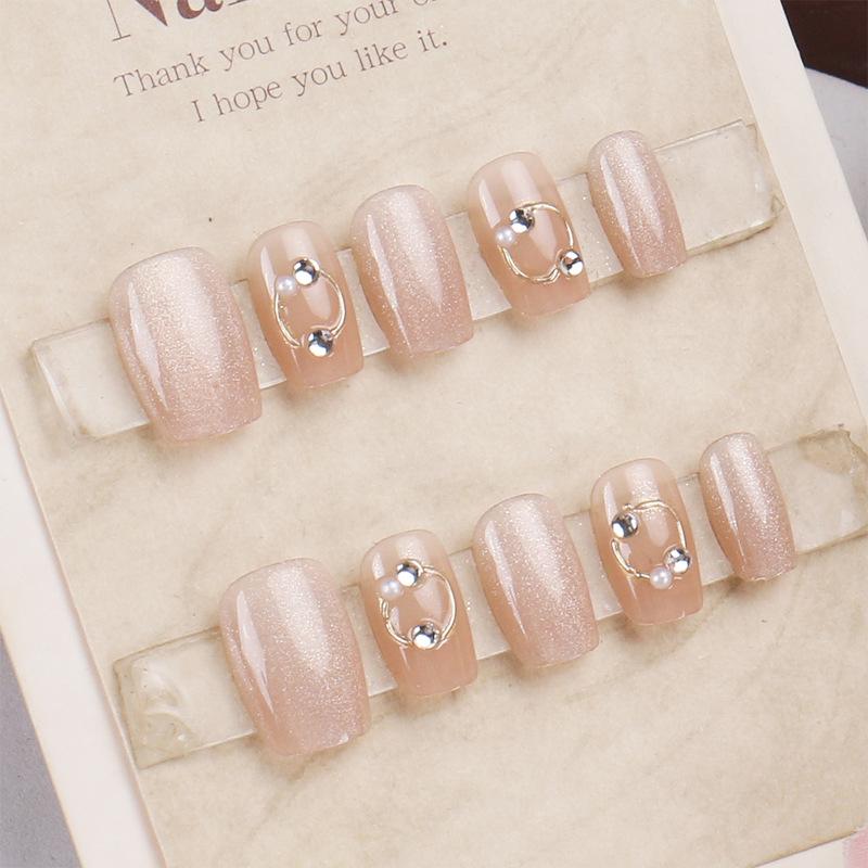 

Градиєнтні золотисті фольговані знімні наклейки для нігтів - Осінньо-зимова колекція