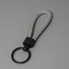 Schlüsselanhänger Lanyard Geflochtenes Seil Kunstleder Angenehmer Griff Schlüsselanhänger Aufhängeseil mit Zinklegierung Schnalle Schlüsselring