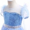 Halloween Girl Elsa Role Playing Dress Light Up Halloween Frozen Carnival Apparel Girls Birthday Cosplay Princess Glowing Dress