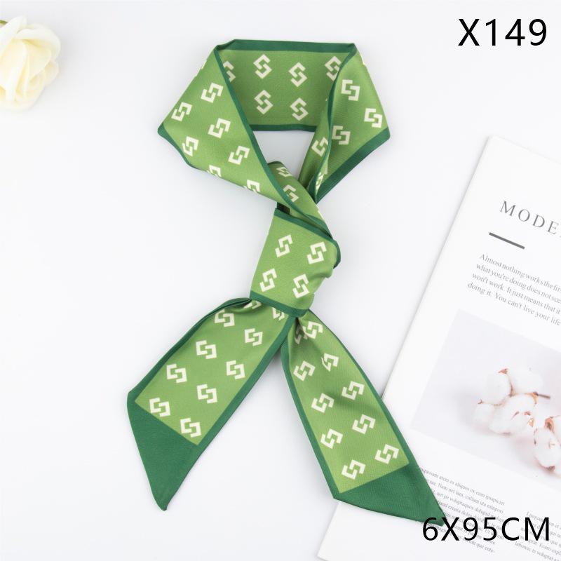 Versatile Vintage Silk Scarf: Hair Tie, Headband, Bag Accessory