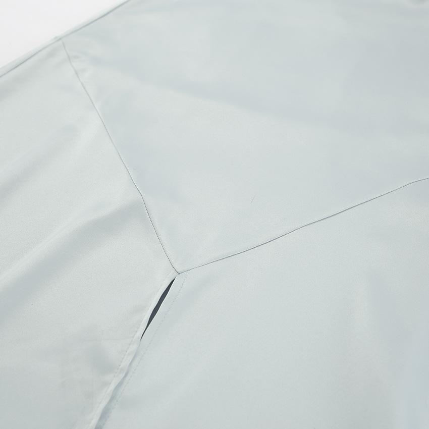 Elegant Grey Satin Skirts For Women Fashion Mid Waisted Slit Solid Skirts Casual New Loose Ankle-Length Skirt Streetwear