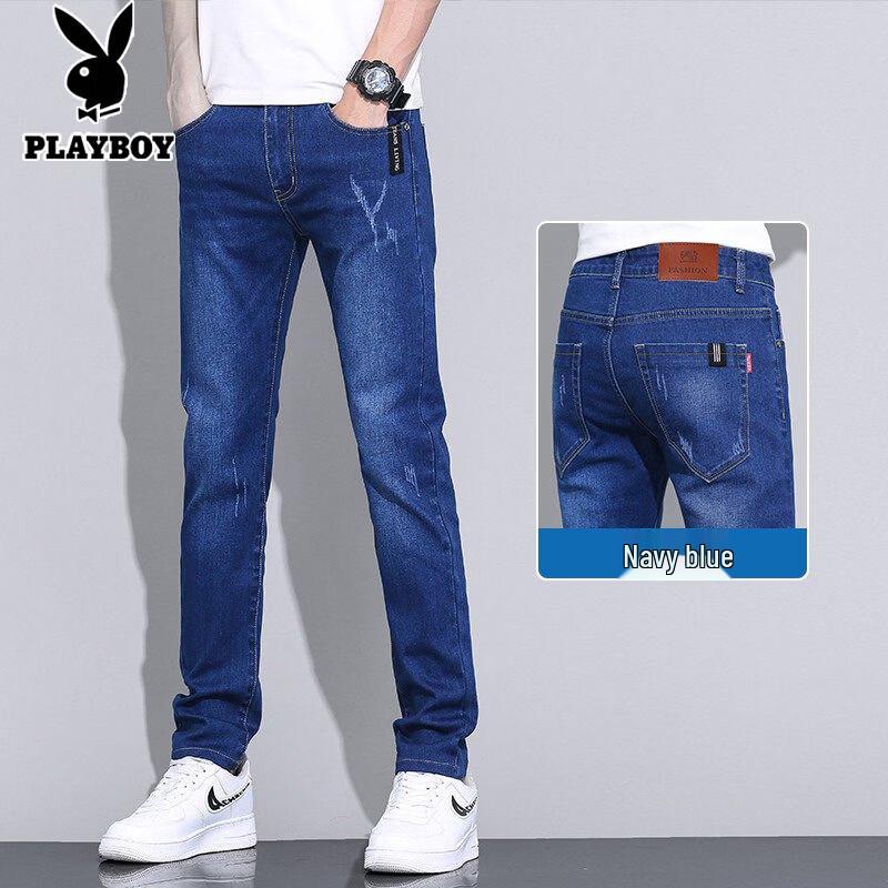 PLAYBOY Men's Slim Fit Straight Leg Jeans