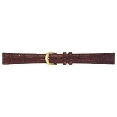Replacement Cowhide Crocodile Bamboo Pattern with Matte Round 12mm Lug DXM6 Watch Accessories (Genuine) Strap, Water-Repellent Stitching,