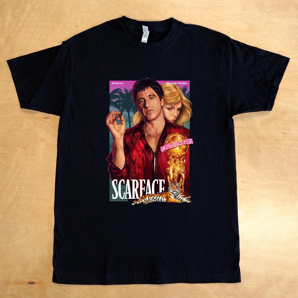 Al Pacino Scarface Movie Poster T-Shirt Graphic Classic Film Design 3XL