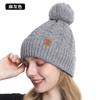 Winter Knitted Hat, Gloves, Hat, Scarf Three-piece Set, Winter Women's Outdoor Riding Double-layer Knitted Scarf