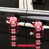 Ensemble de Fleurs de Décoration de Voiture de Mariage - Décoration de Poignée de Porte et Arrangement de Dote