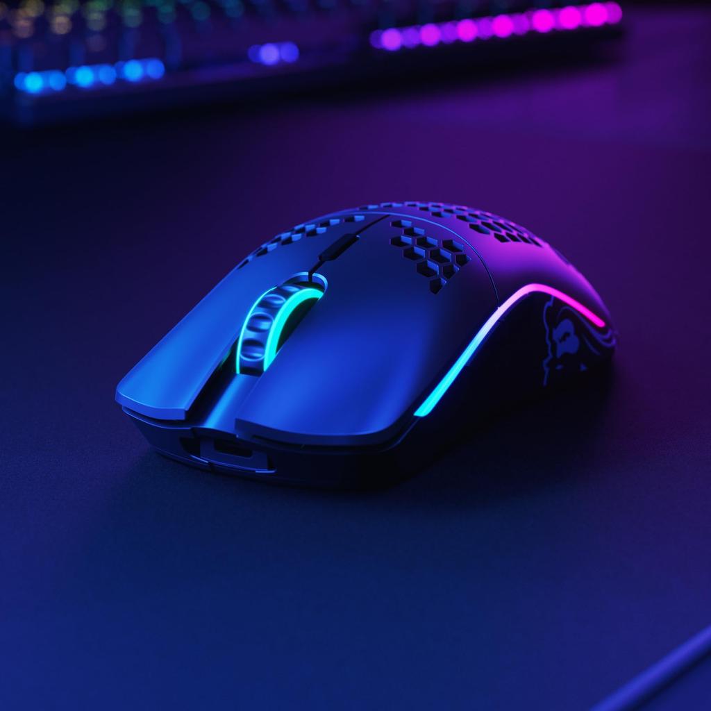 Glorious Model O Wireless Gaming RGB with 6 Programmable Buttons Mouse, Lightweight, Quiet, (69g)