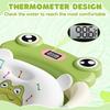 Baby Bath Tub with Bath Cushion Foldable Bathtub with Thermometer Shower Cap Shower Brush for Newborn and Toddler 0-36 Months