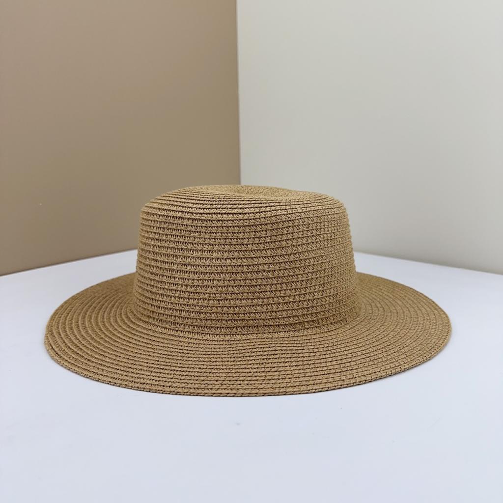 Straw Hat DIY Material Handmade Hat Embryo Sunshade Sunscreen Hat Team Building Activity Flat Brim Round Edge Woven Basin Hat