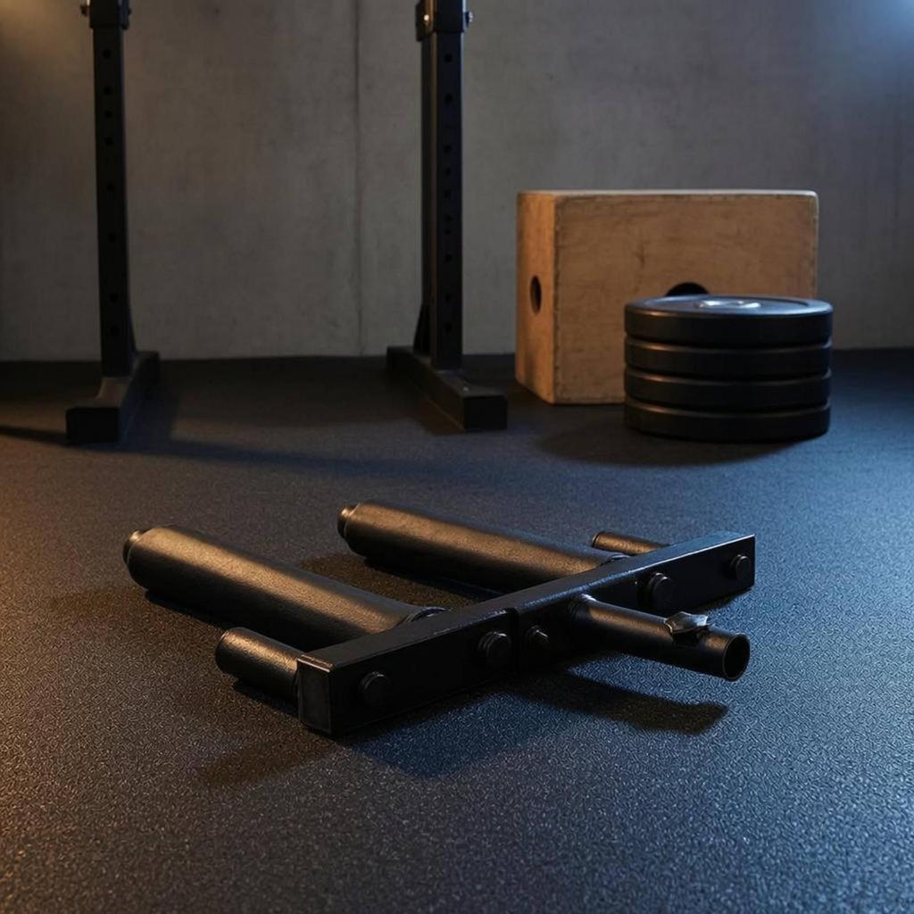 Home Fitness Equipment Steel Squat Rack Attachment with Foam Grips Gym Barbell