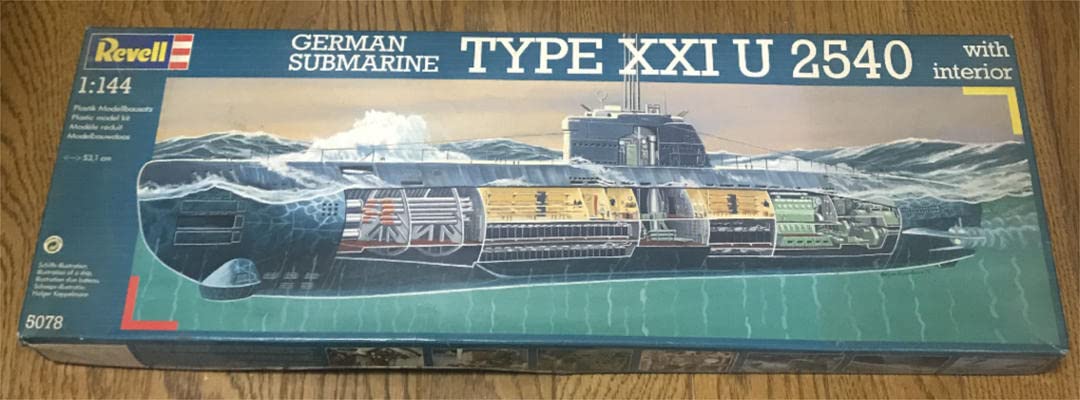 

Уровень Немецкая подводная лодка ТИП XXI U 2540 внутренняя репродукционная модель пластиковая модель модель 1/144