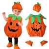 Dovleac de Halloween Costume Cosplay Bebeluși Băieți Fete Romper + Beanie + Sosete 3BUC Ținute Haine pentru 2-5 ani