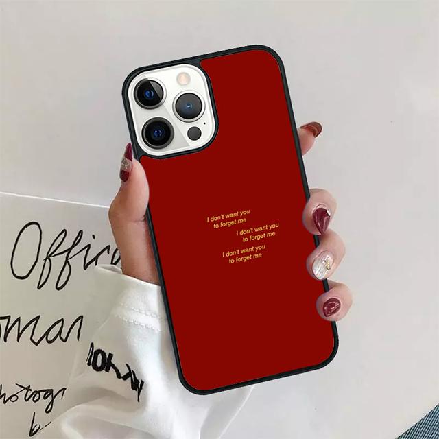 

Red Doodles Aesthetics Quotes Cover For iPhone 17 Air 15 16e 14 13 12 Pro Max 11 Pro Max Plus Phone Case Coque iPhone 14