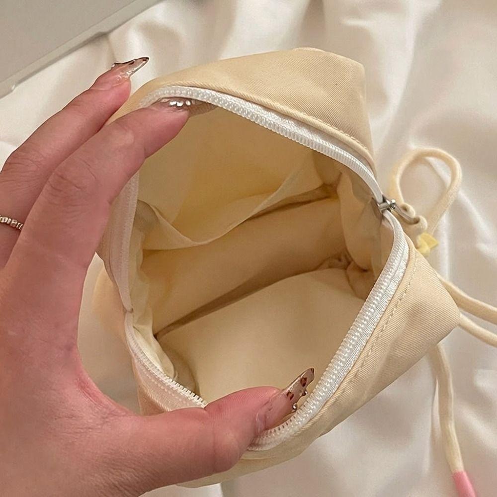 Mini Sanitary Napkins Storage Bag Embroidery with Lanyard Lipstick Storage Pouch Gift Large Capacity Feminine Period Pouch
