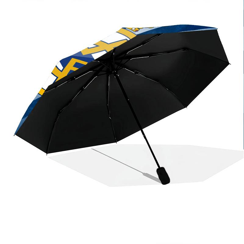 Real Madrid CF  pattern, automatic folding umbrella, portable and foldable design, 8 ribs, a Christmas or birthday gift.