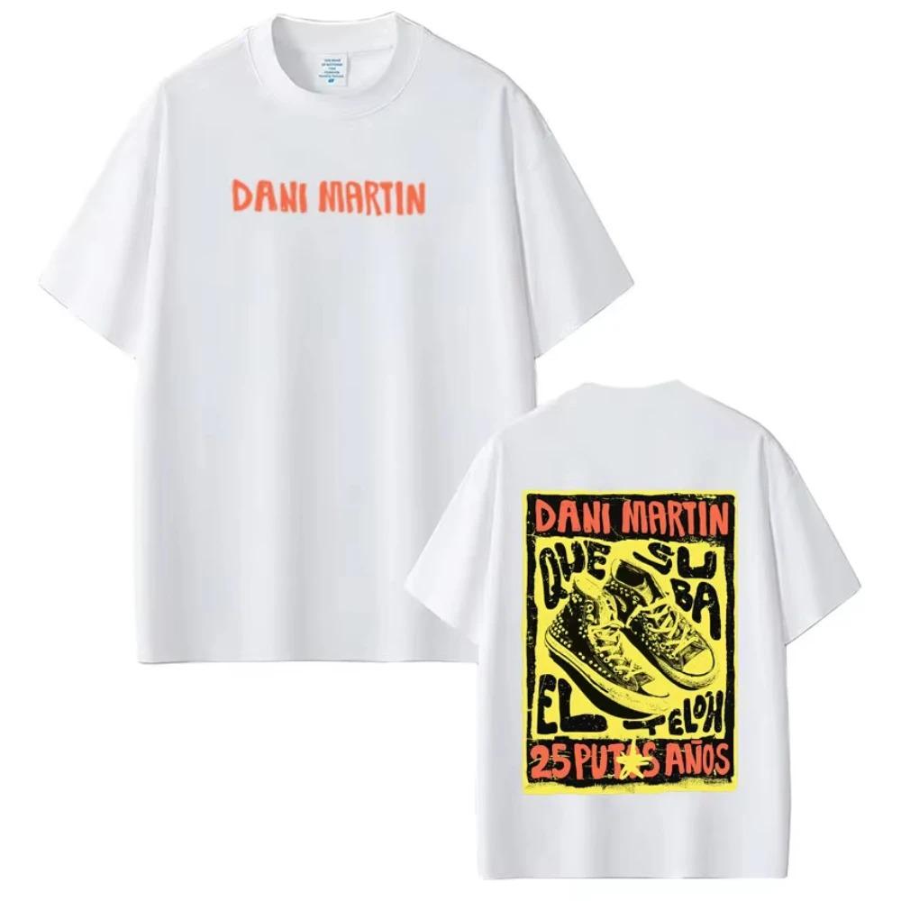 Dani Martin  Que Suba El Telón  25th Anniversary Sneaker Graphic Heather Gray Cotton Unisex Casual Women And Men T-shirt 4XL