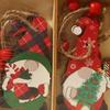9Pcs Wooden Christmas Tree Hanging Decorations Handmade Elf Gnome Doll Ornaments Xmas Tree Home Holiday Decor