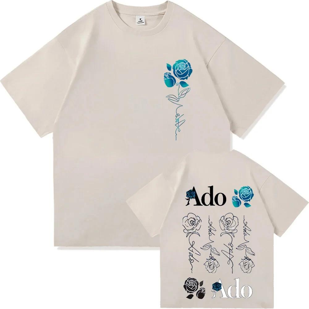 Ado WELTTournee 2026 Hibana T-Shirts Baumwolle Kurzarm Druck Kleidung Damen Herren T-Shirts Tops Unisex T-Shirt Japan Stil