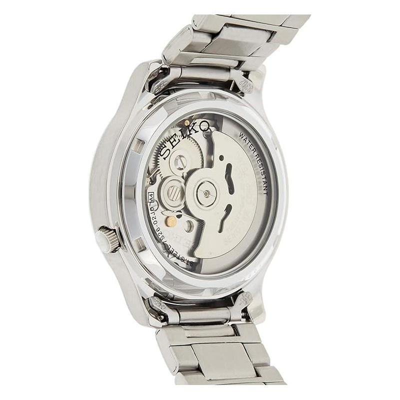 SEIKO Fashion Trend Automatic Steel Strap 37mm Men's Watch Black Dial SNK795K1