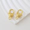 Gold-Plated Heart Lobster Clasp Keychain Pendant