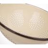 Brown Enamel Colander Strainer 22cm Orion