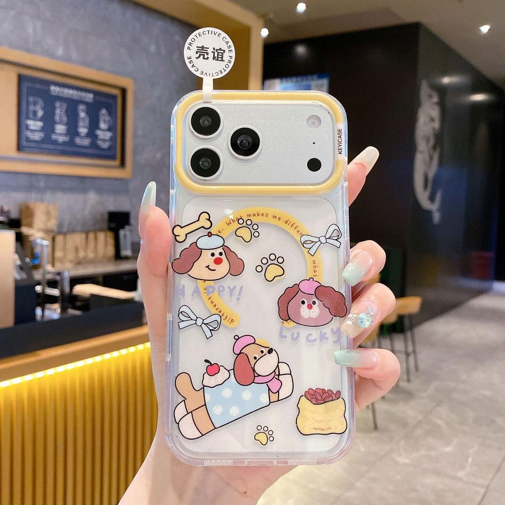 iPhone11Pro Colorful Glitter Magnetic Mobile Phone Case Crying Baby Apple 11 Crayon Small New Protective Cover Flower