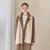 Premium Cashmere 100 Knit Scarf Beige Shawl