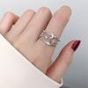 Lindon Classic Copper Alloy Zircon Ring Ladies Jewelry Wedding Promise Party Gift
