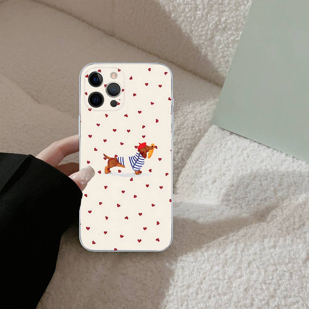 Dachshund Black Stripe For IPhone 17 16 16e 15 14 13 12 11 Pro Max Mini Plus Phone Case