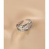 Adjustable Open Ring Women Men Geometric Zirconia Statement Vintage Boho Chic Finger