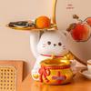 Lucky Cat Storage Ornament with Photo Frame