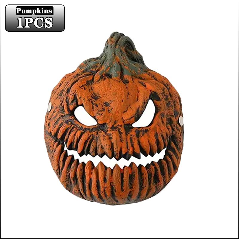 Halloween Pumpkin Head Lampshade Mask Scary Pumpkin Mask COS Props Ghost Face Prom Carnival Playing Masks Halloween Decoration