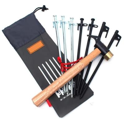 1 Pcs Outdoor Stahl Boden Nägel Edelstahl Boden Nägel Zelte Feste Lagerung Taschen Hämmer Tasche