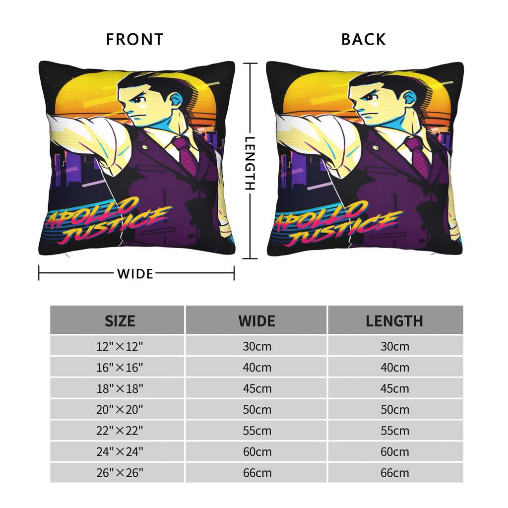 Ace Attorney Pillowcases Morden Pillow Case For Living Room Bed Chair Comfy Pillow Cover