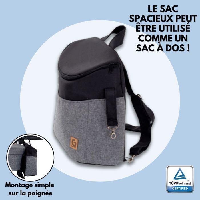 BAZARLAND30. Kombinovaný kočárek 3 v 1 hluboká korba Autosedačka se vším příslušenstvím Kočárek (B4-Nevada)