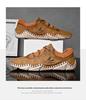 Spring 2022 Men's Casual Leather Moccasins - Fashionable, Sock-Style, Large Size, Handmade Shoes