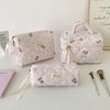 Ins Style Large Capacity Portable Cosmetic Bag For Student Travel Skincare Storage