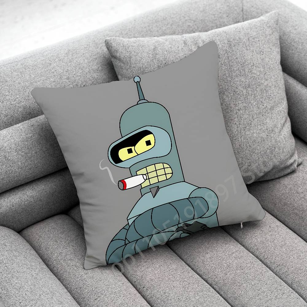 F-Futurama B-Bender Throw Pillow Case For 45*45cm 40cm 55cm 50cm 30cm Square Car Pillowcase Shell
