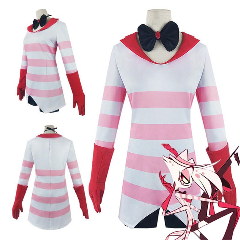 Hazbin Anime Hotel Dust Angel Cosplay Costume Uniform Halloween Outfit Carnival