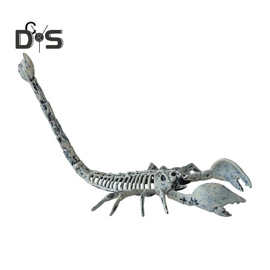 1/4 ks Halloween zvířecí kostlivec dekorace realistická krysa, vrána, pavouk, štír, kostra figurka plastová kostní socha model pro domácí kancelář kavárnu