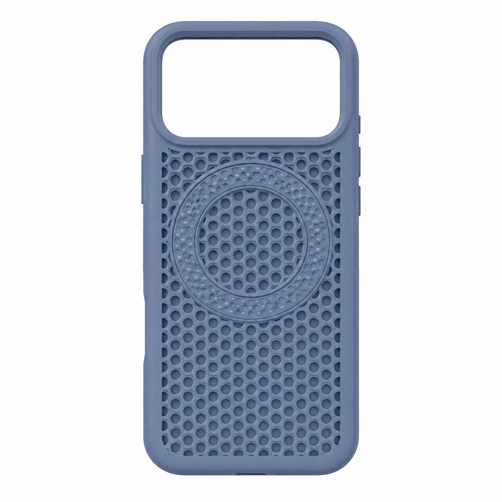 Applicable iPhone18PROMAX Mobile Phone Case Magnetic Suction Girl Honeycomb Mesh Case Apple Anti-drop Mobile Phone Case