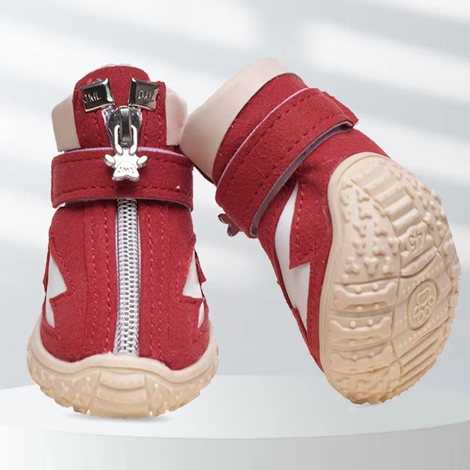 

Dog Shoes For Small Medium Dogs,Dog Boots & Protectors For Hot Pavement And Winter Snow,- Rubber Dog Booties For Outdoor Walking And Indoor Hardflo S