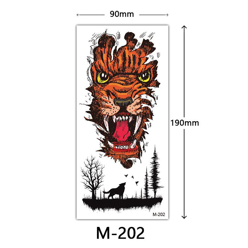 Waterproof Three-Dimensional Color Print Tattoo Sticker, Butterfly Flower Animal Tattoo