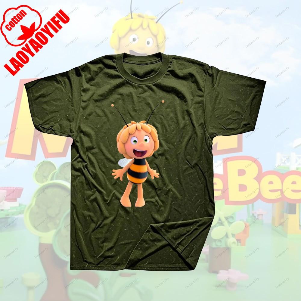 Maya The Bee Movie Cartoon Character T-shirts Cartoons T Shirt Breathable Camisetas Harajuku Creative Cool Trending T Shirt