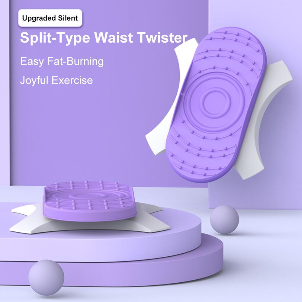 Separate Waist Twisting Board Silent Flexible Twist Waist Exercise Machine Anti Slip Thin Waist Twist Fitness Fat Burning Tools