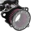 Air Cleaner Intake Filter System Kit Air Breather Compatible with Harley Davidson Sportster XL883 XL883N XL883R XL883P XL1200 XL1200L XL1200X Iron